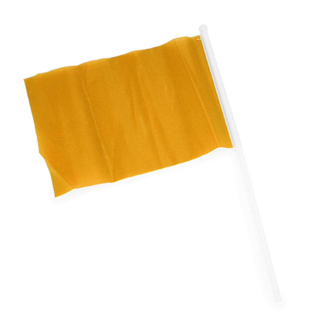 Маленький прапор з держаком в різних кольорах і накінечником, колір апельсиновий