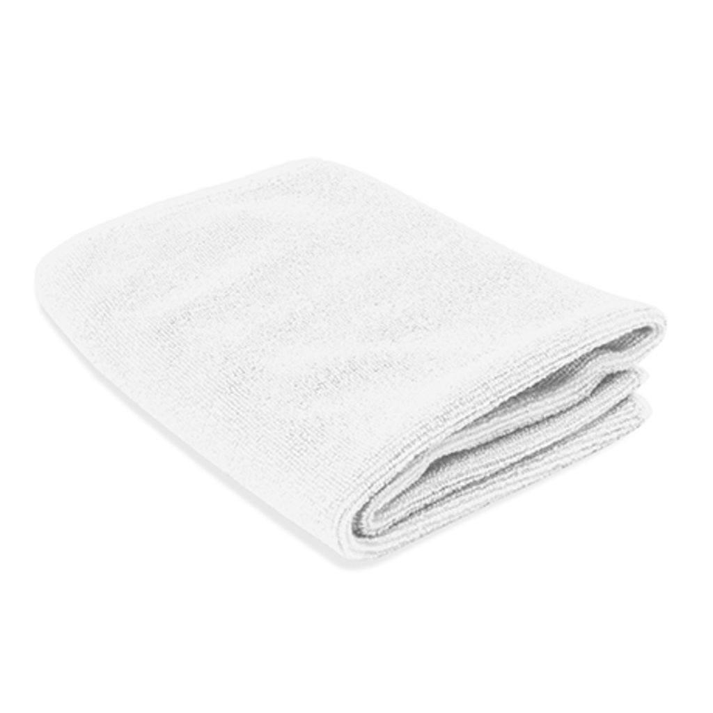 Впитывающее полотенце из микроволокна с антибактериальной обработкой, цвет белый