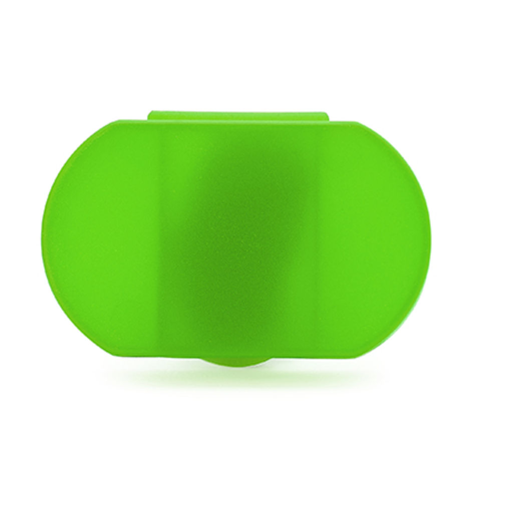 Легкий полупрозрачный кейс для таблеток с тремя отделениями, цвет зеленый папоротник