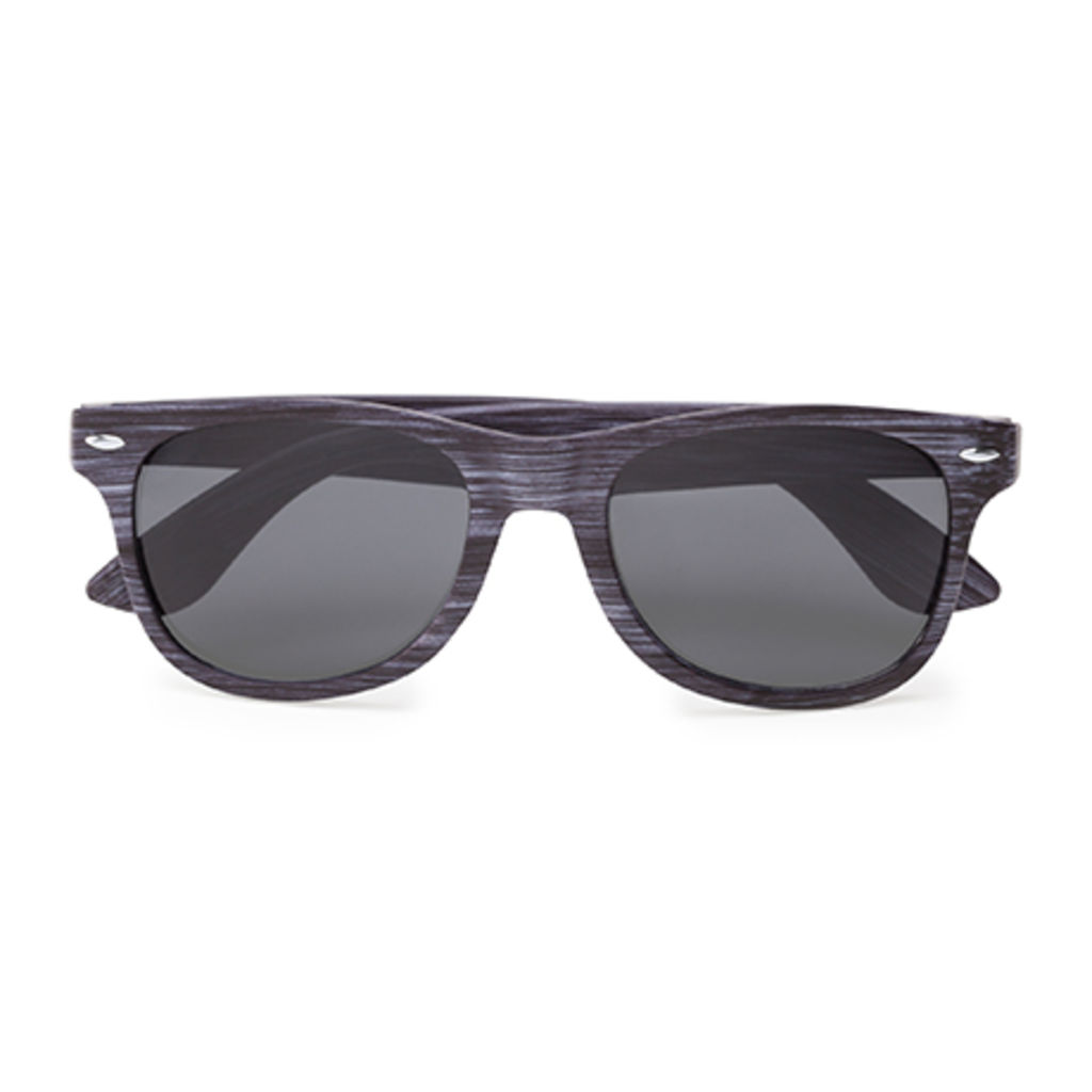 Солнцезащитные очки с классическим дизайном и отделкой под дерево, цвет вересковый коричневый
