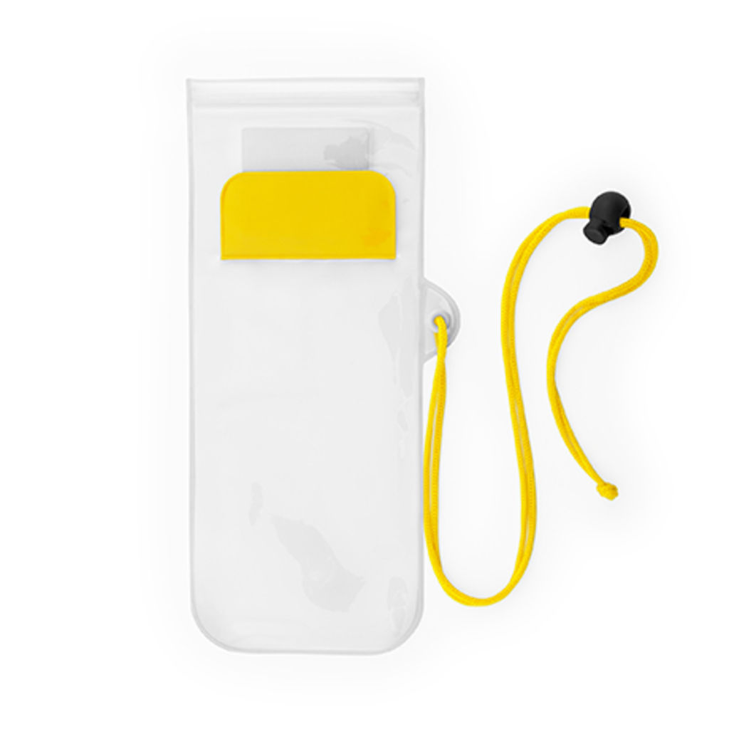 Водонепроницаемая многофункциональная сумка из PVC подходит для сенсорных экранов, цвет желтый