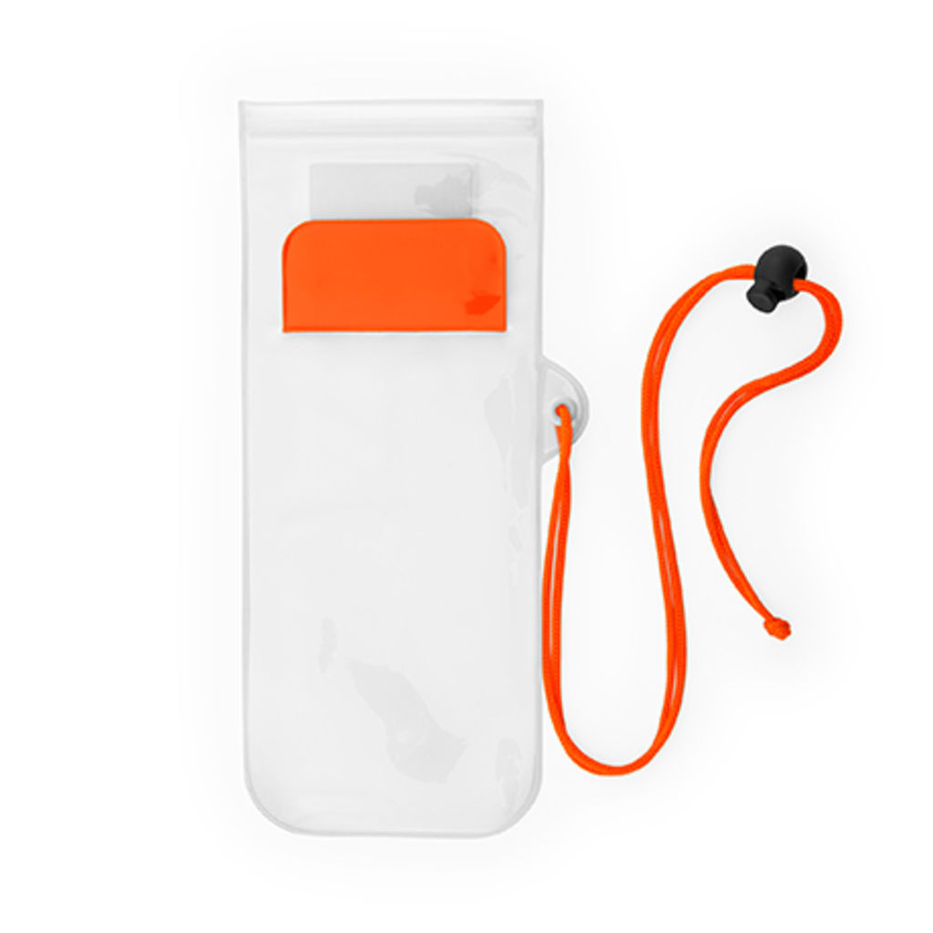 Водонепроницаемая многофункциональная сумка из PVC подходит для сенсорных экранов, цвет апельсиновый