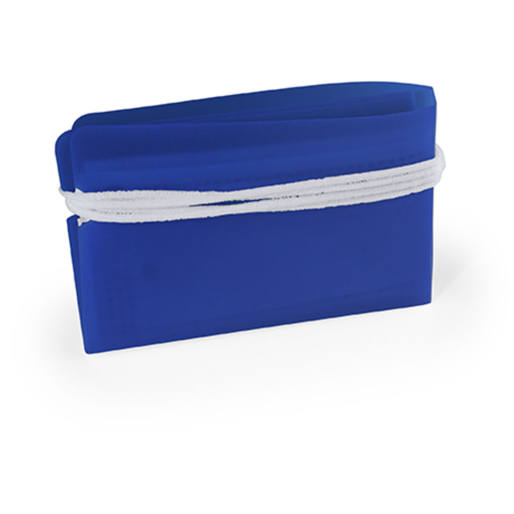 Практичный чехол для хранения салфетки или одноразовой маски, цвет яркий синий