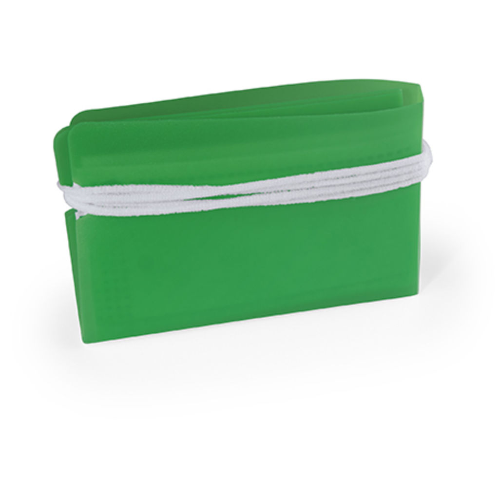 Практичный чехол для хранения салфетки или одноразовой маски, цвет зеленый папоротник