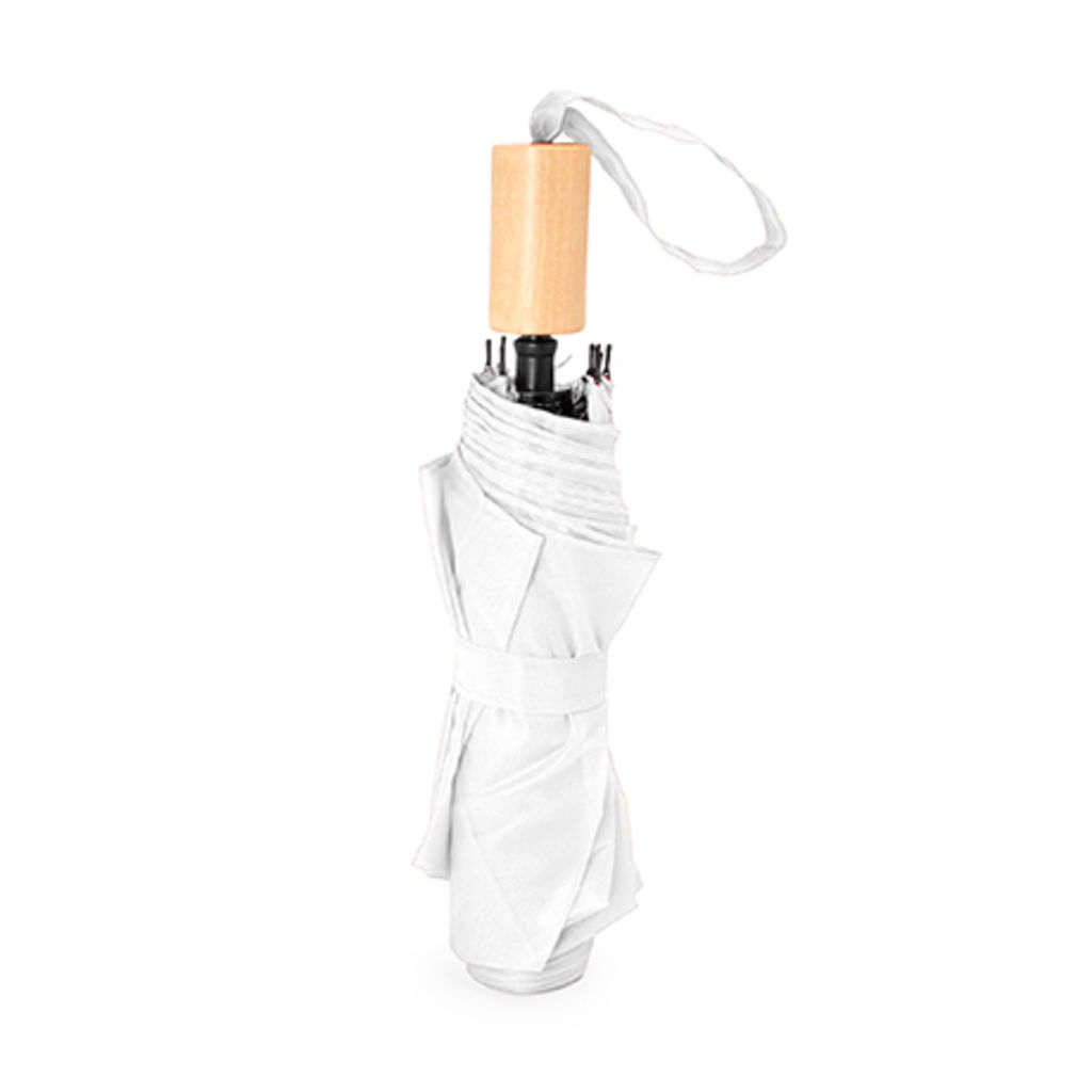 KHASI Складной зонт с механическим открыванием в чехле соответствующего цвета, цвет белый