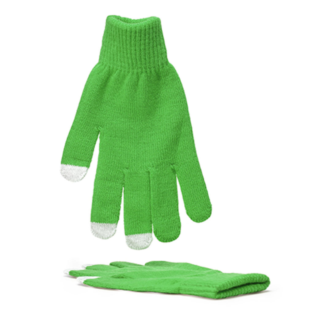 Сенсорні рукавички (великий, колір зелена папороть