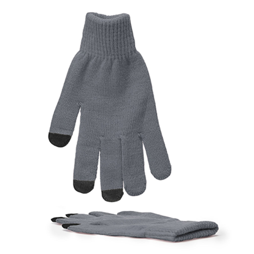Сенсорні рукавички (великий, колір сірий верес