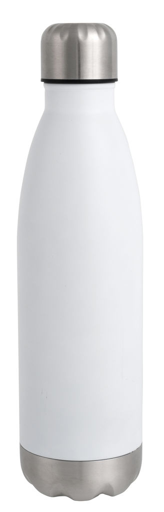 Пляшка вакуумна з подвійними стінками GOLDEN TASTE, колір білий, сріблястий
