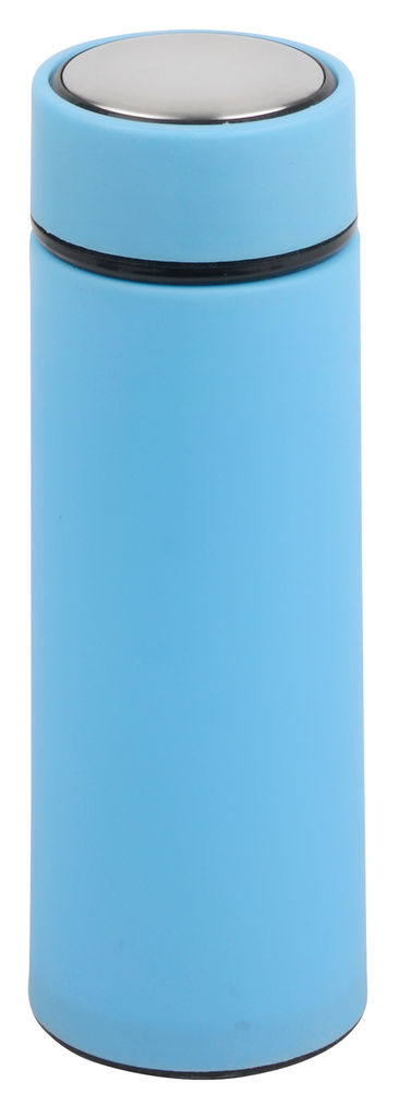 Пляшка скляна ELEGANT DRINK, колір блакитний
