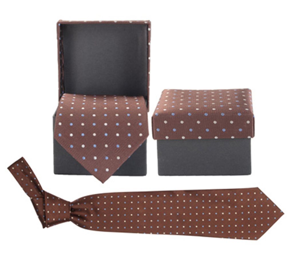 Краватка Luxey, колір коричневий