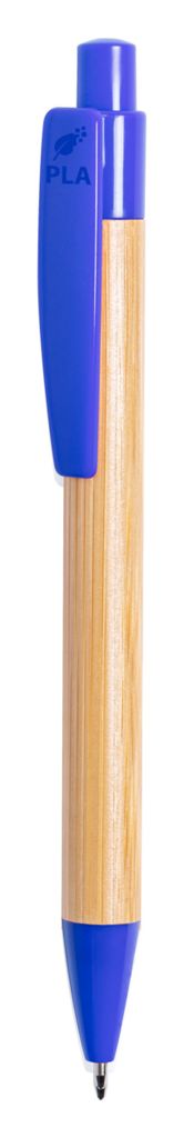 Ручка шариковая бамбуковая Heloix, цвет синий