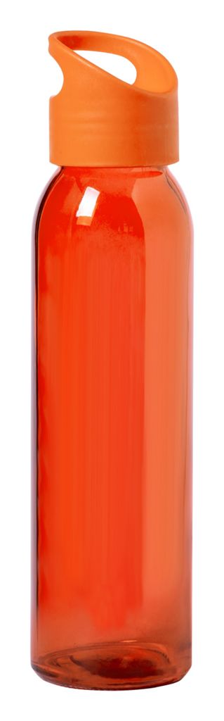 Пляшка спортивна скляна Tinof, колір помаранчевий