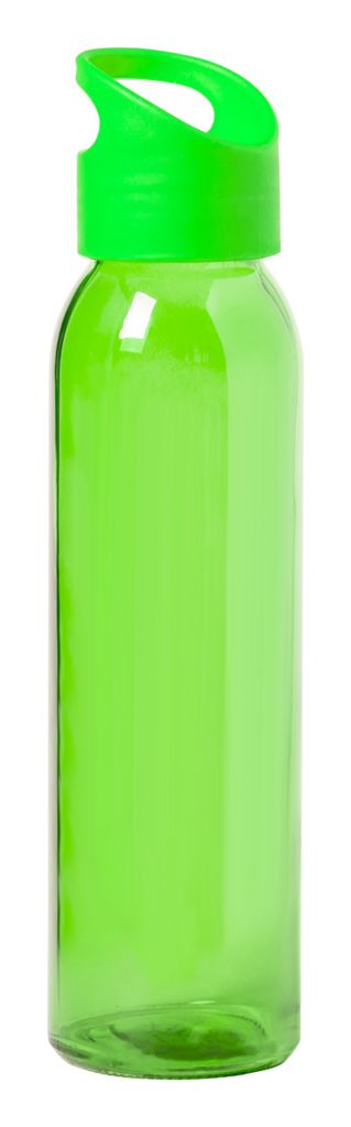 Пляшка спортивна скляна Tinof, колір зелений лайм