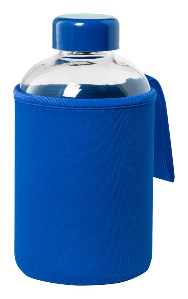Пляшка спортивна скляна Flaber, колір синій