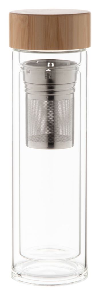 Термопляшка скляна Andina, колір натуральний