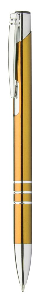 Ручка кулькова Channel Black, колір золотистий