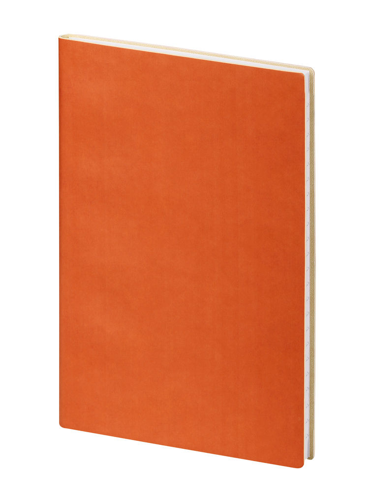 Записная книжка 140x210 мм, цвет оранжевый
