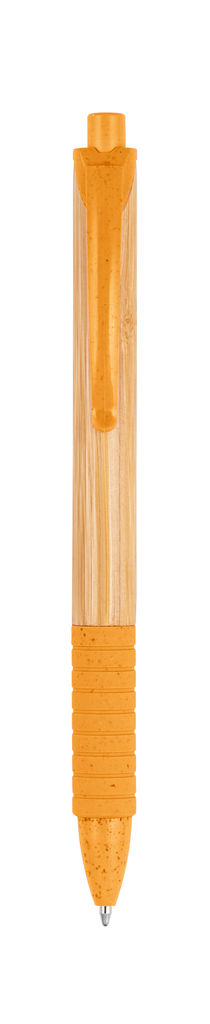KUMA. Шариковая ручка из бамбука, цвет оранжевый