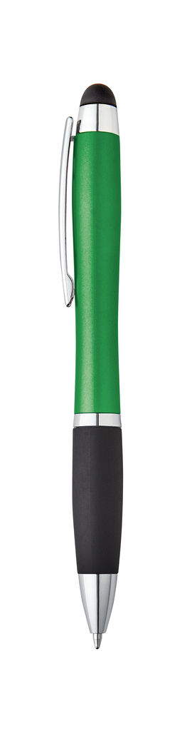 HELIOS. Кулькова ручка з логотипом з підсвічуванням, колір зелений