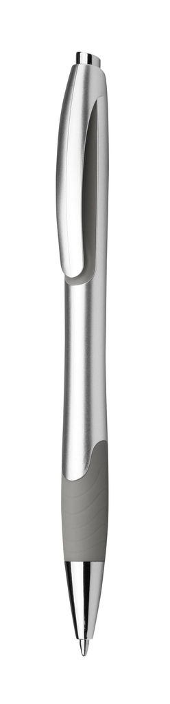 Пластиковая шариковая ручка 0,7 мм, синие чернила низкой вязкости, цвет серый