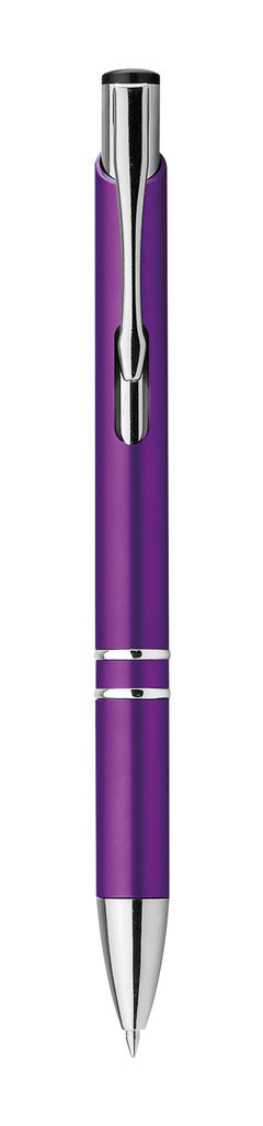 Пластиковая шариковая ручка, синие чернила, цвет пурпурный
