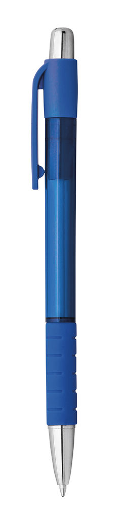 Пластиковая шариковая ручка, синие чернила, цвет синий