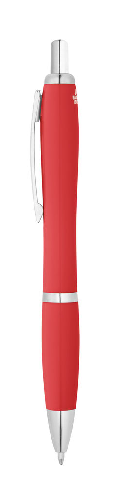 MANZONI. Кулькова ручка з ABS з антибактеріальним покриттям, колір червоний