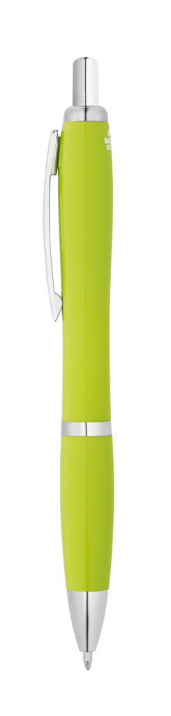 MANZONI. Шариковая ручка из ABS с антибактериальным покрытием, цвет светло-зеленый