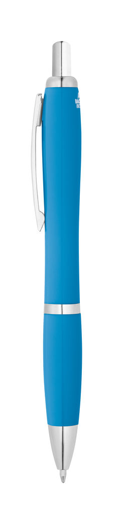 MANZONI. Шариковая ручка из ABS с антибактериальным покрытием, цвет голубой