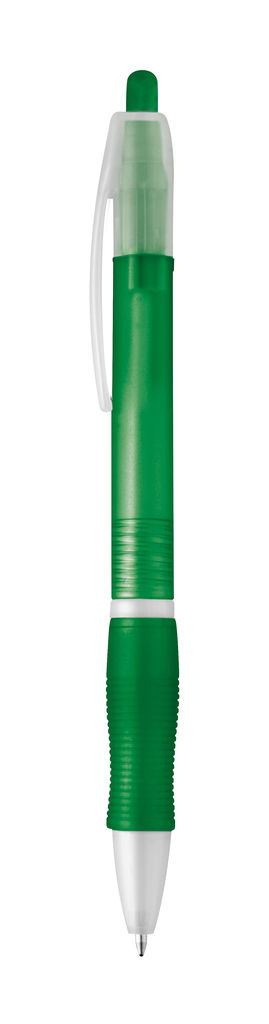 SLIM. Кулькова ручка з протиковзким покриттям, колір зелений