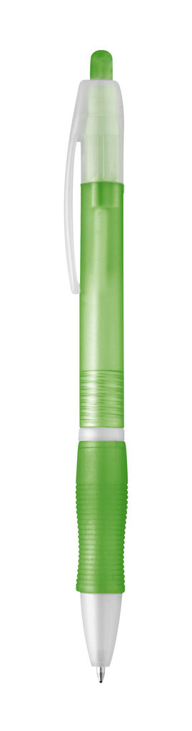 SLIM. Кулькова ручка з протиковзким покриттям, колір світло-зелений