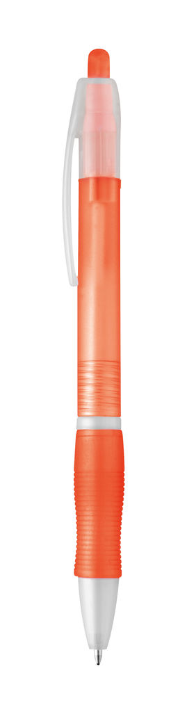 SLIM. Кулькова ручка з протиковзким покриттям, колір помаранчевий