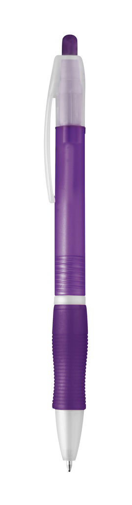 SLIM. Кулькова ручка з протиковзким покриттям, колір фіолетовий