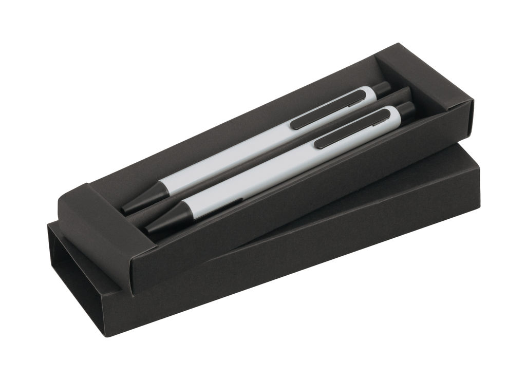 Набор из ручки и механического карандаша HUDSON, цвет сатин серебро