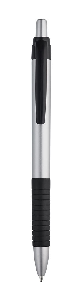 CURL. Кулькова ручка з металевою обробкою, колір сатин-срібло