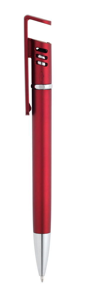 TECNA. Кулькова ручка з металевою обробкою, колір червоний