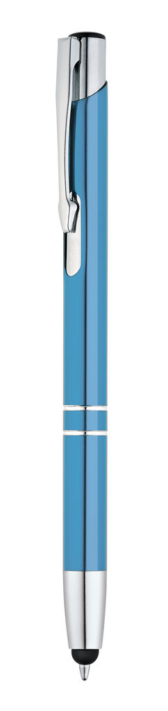 Металлическая шариковая ручка с функцией стилуса, синие чернила, цвет синий