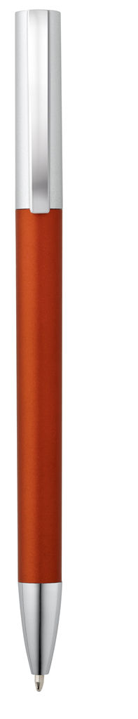 ELBE. Кулькова ручка з металевим затискачем, колір тепно-помаранчевий