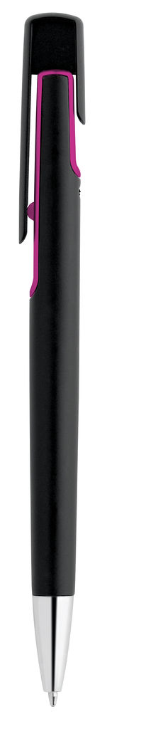 BRIGT. Кулькова ручка з металевою обробкою, колір рожевий