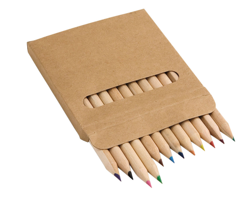 Коробка с 12-ю цветными карандашами