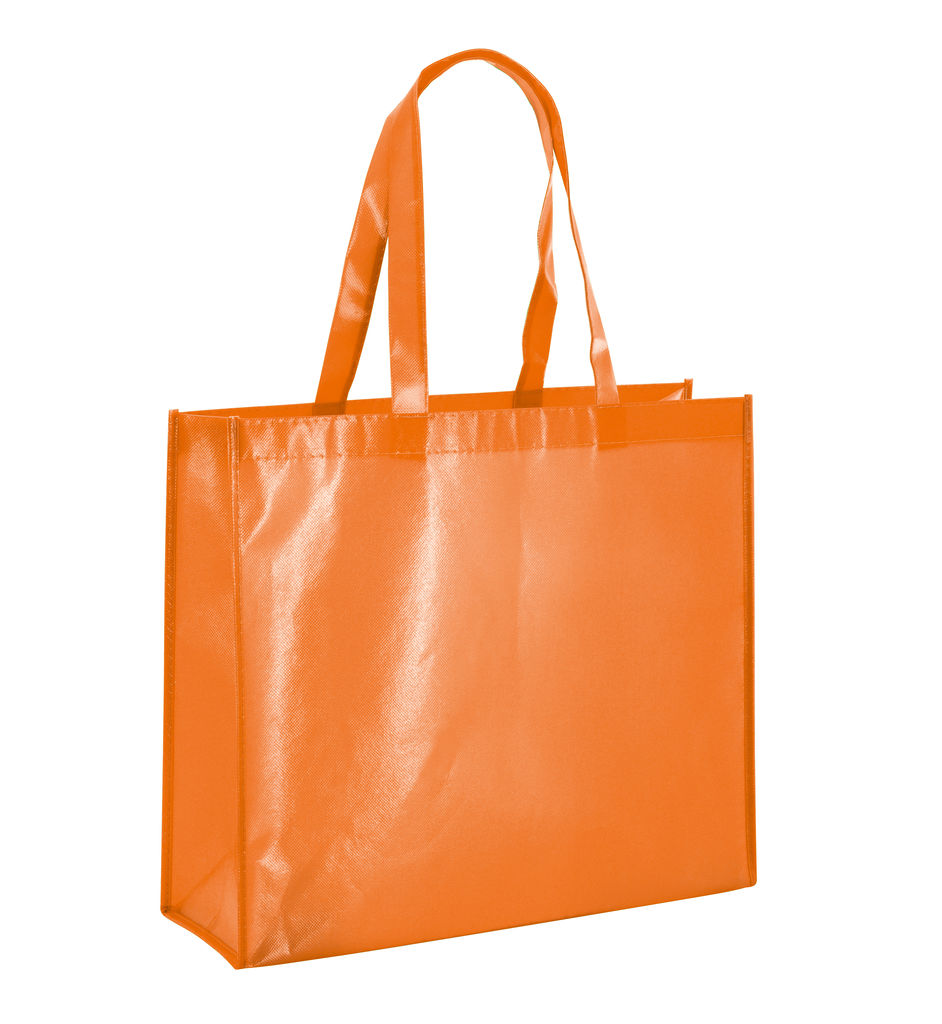 MILLENIA. Ламінована неткана сумка, колір помаранчевий