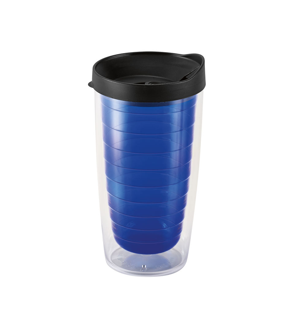 GASOL. Дорожня чашка 450 мл, колір королівський синій