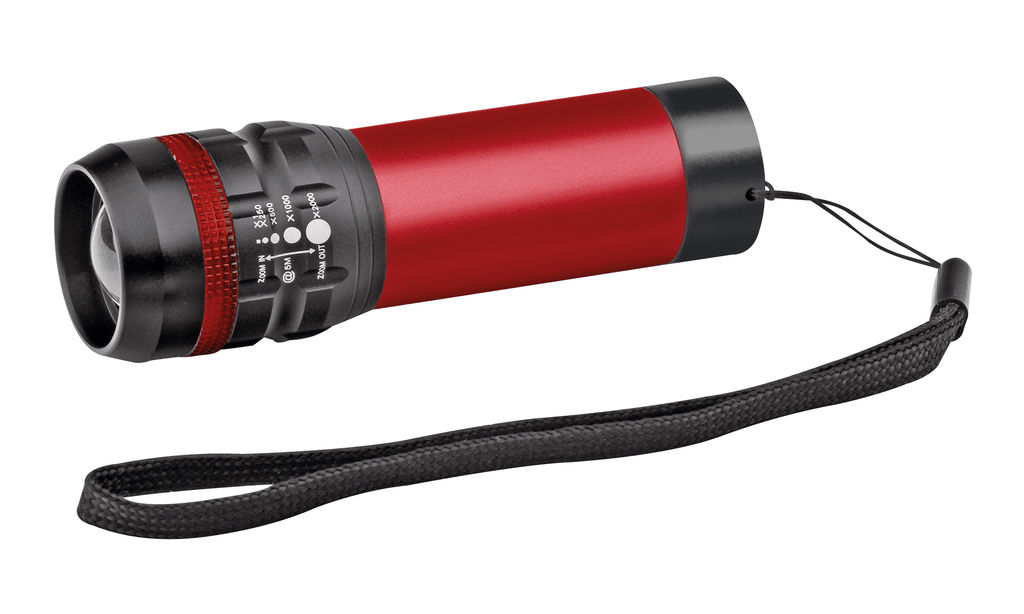 Металлическая лампа 1 Вт с функцией увеличения, BEAVER, цвет красный