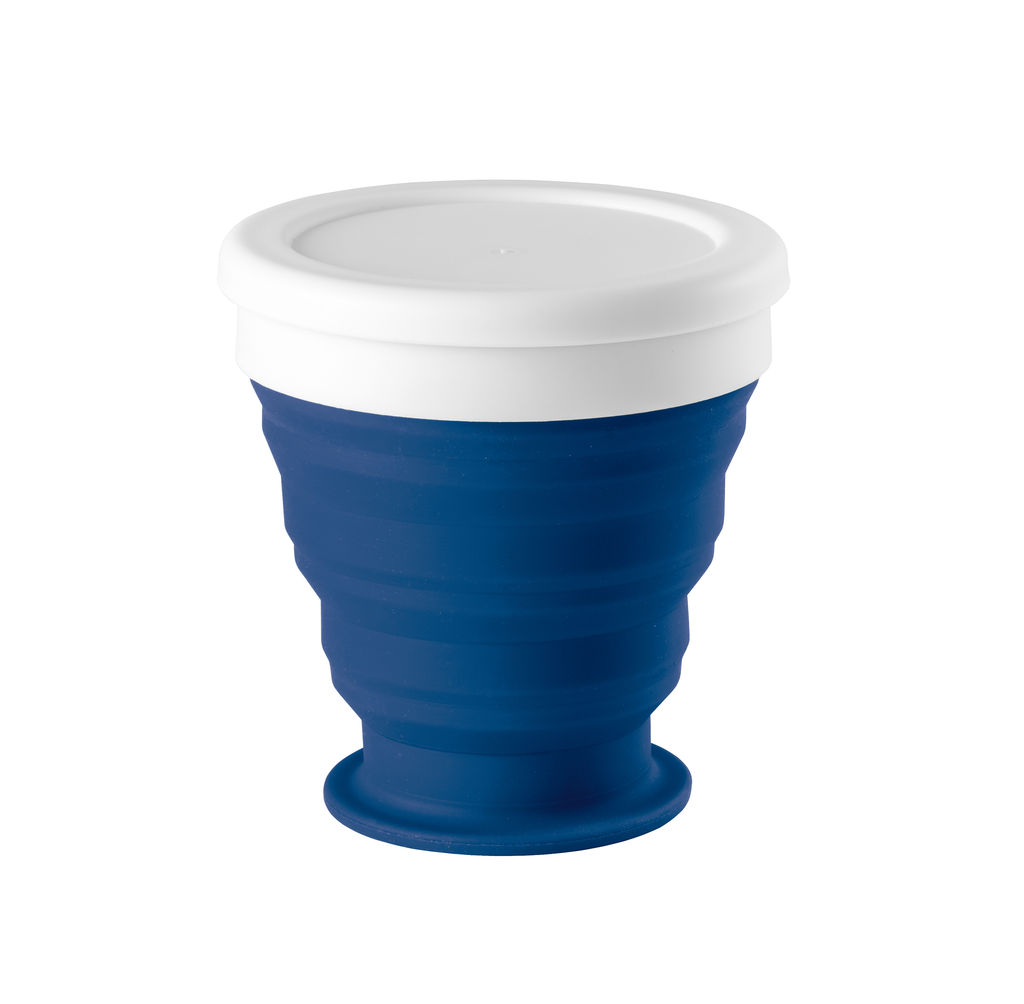 ASTRADA. Складная дорожная чашка 250 мл, цвет синий