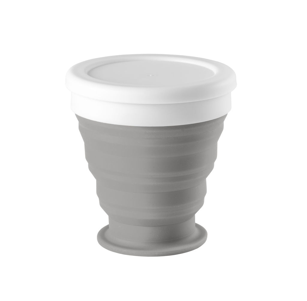 ASTRADA. Складна дорожня чашка 250 мл, колір світло-сірий