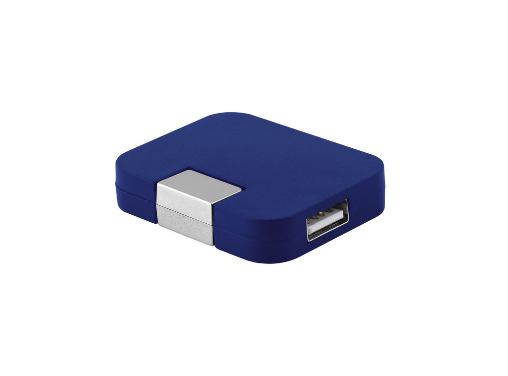 USB хаб 2.0, цвет синий