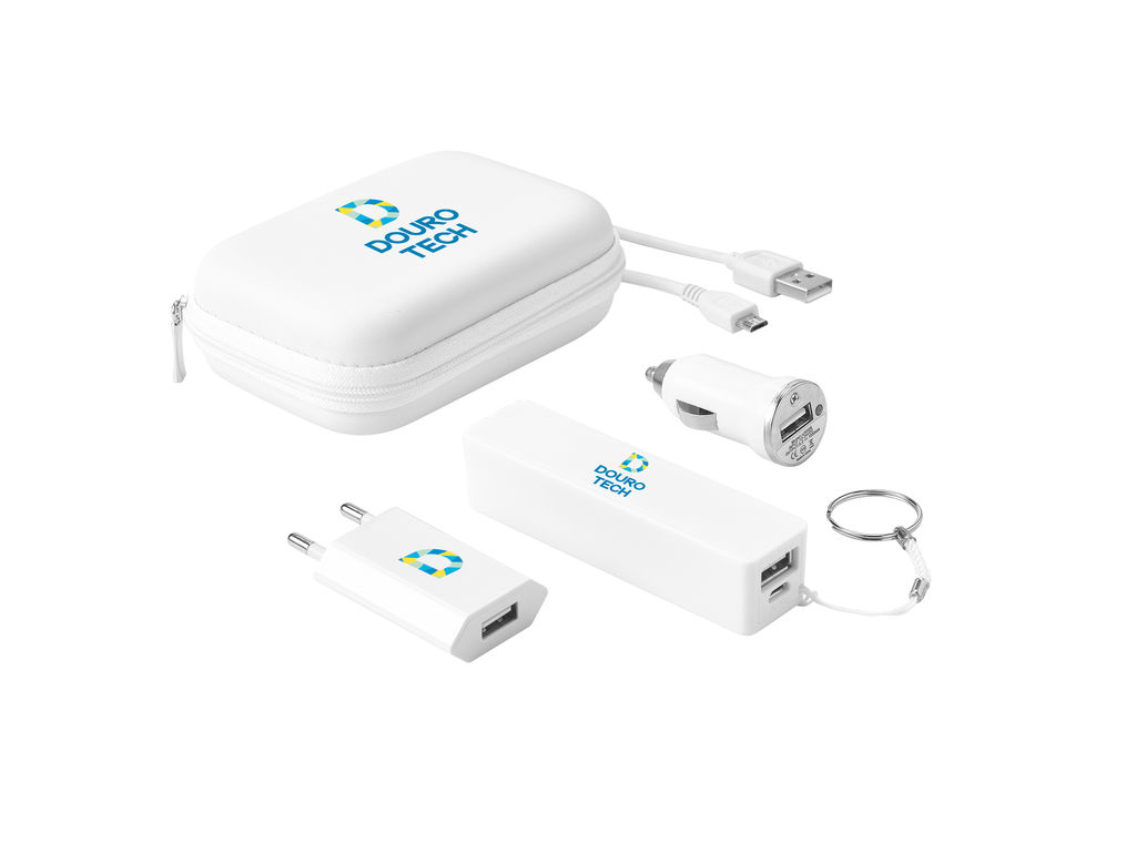 CHARGI. Набір з батареї і зарядних пристроїв USB, колір білий - 97326-106- Фото №2