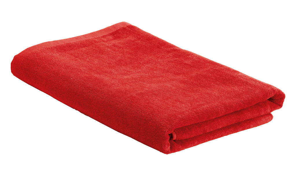 Пляжное полотенце, цвет красный