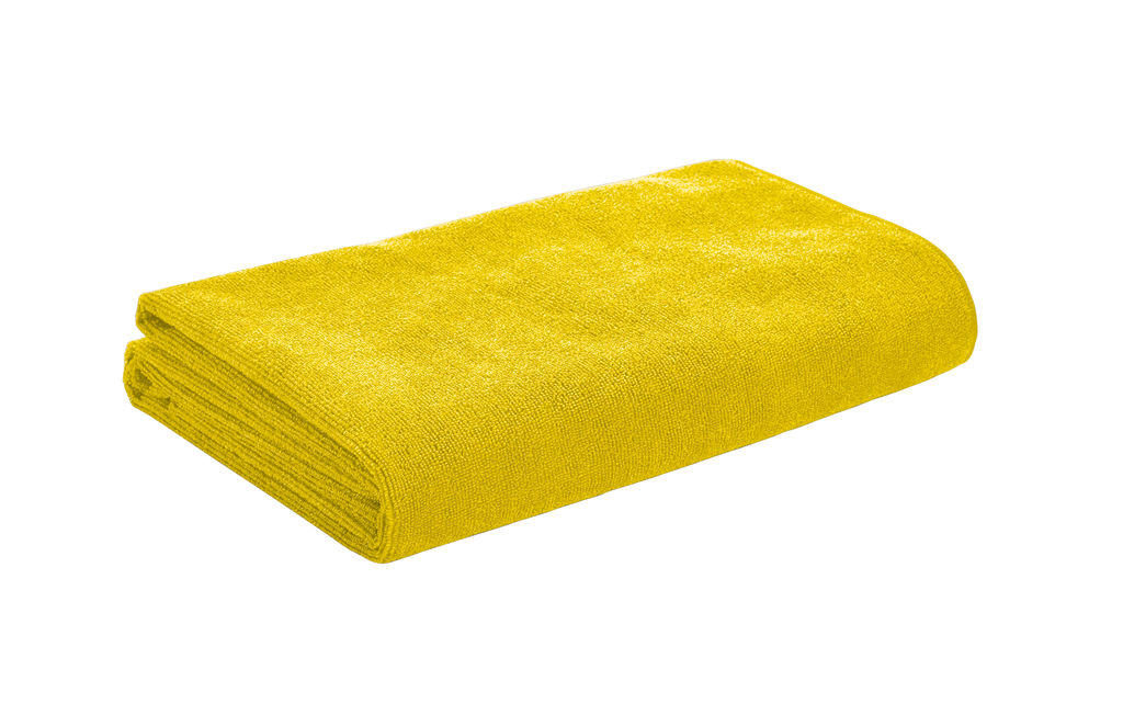Пляжное полотенце, цвет желтый
