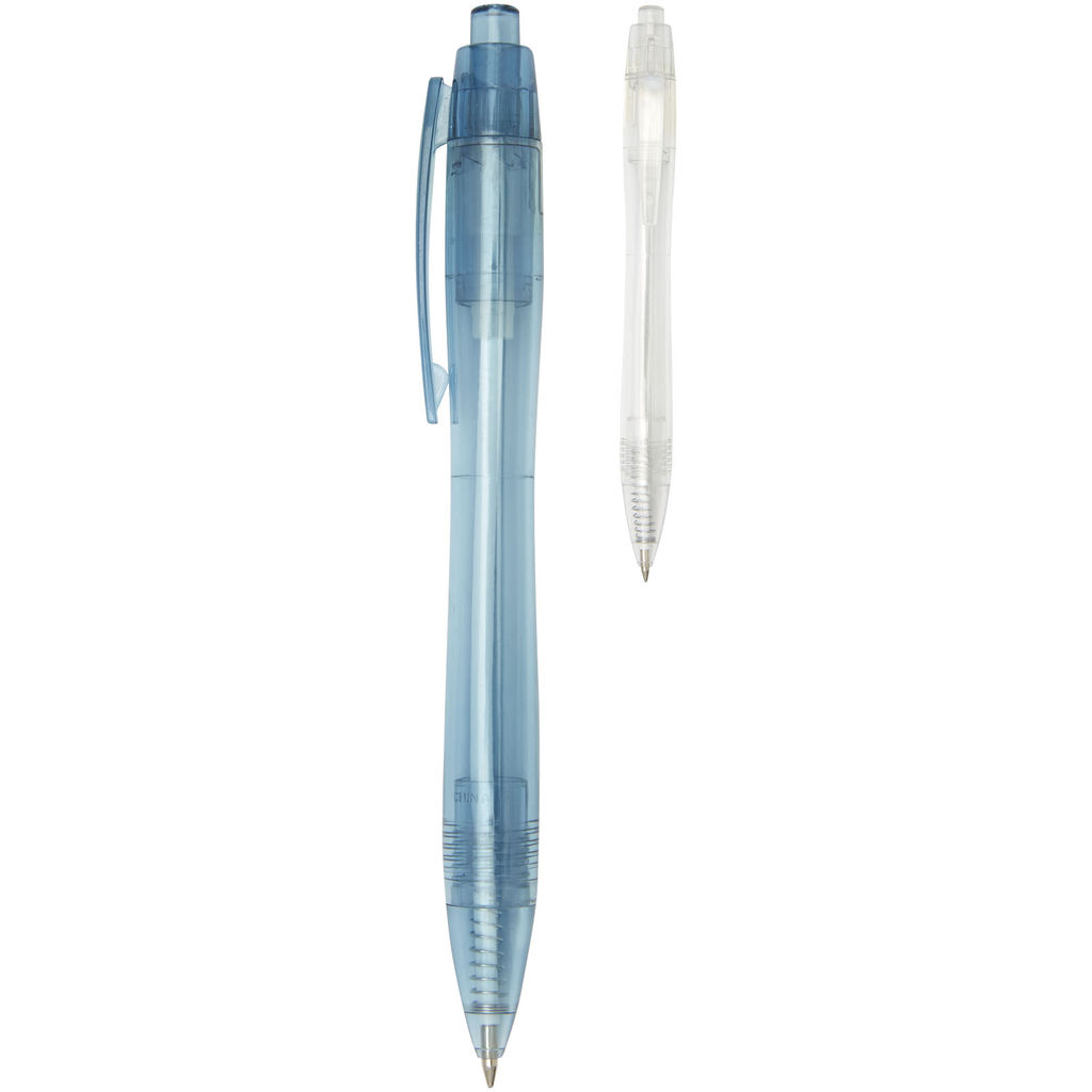 Ручка шариковая Alberni , цвет синий прозрачный